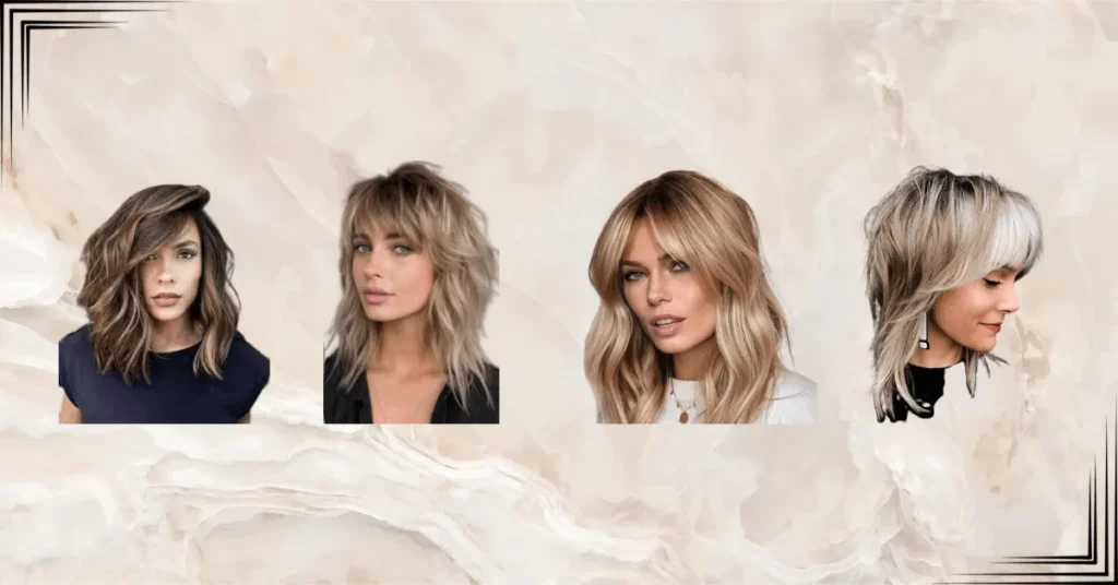 Textured Mid-Length Layers and Curtain Fringe