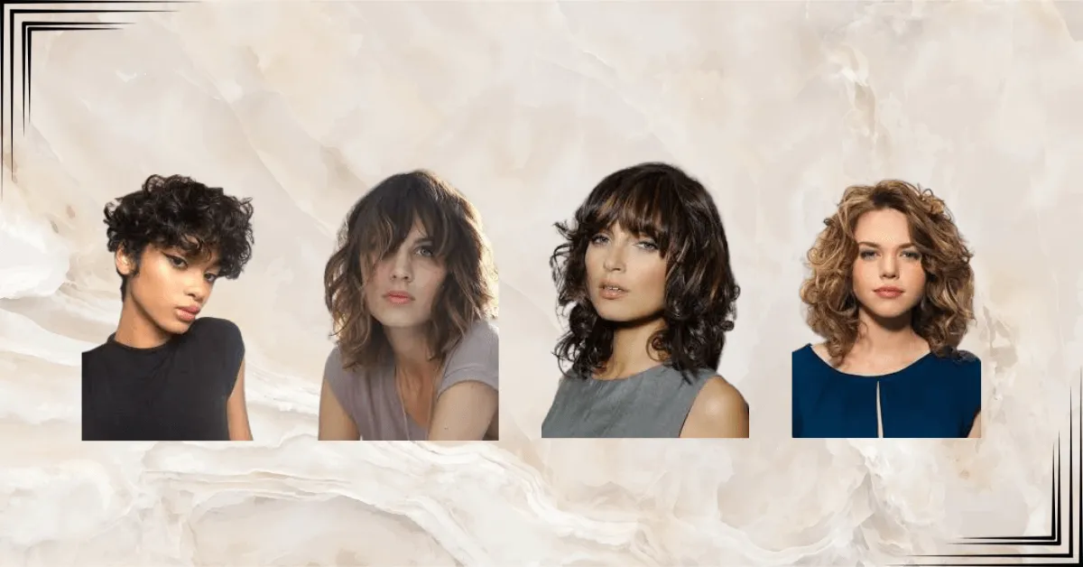 Short wavy hair